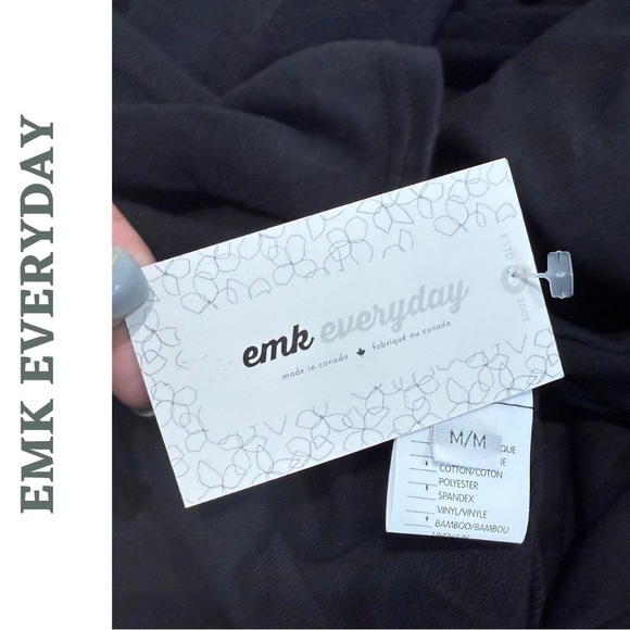 EMK Everyday Meagan Cardigan | Black Bamboo-Blend | Size M | Made in Canada - Picture 6 of 6